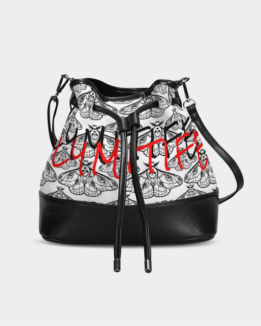 Lymitife-camo print Mini Drawstring Bucket Bag