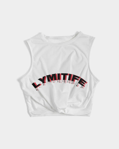 LYMITIFE47 Women's  All-Over Print Twist-Front Tank